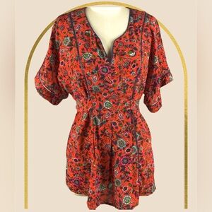 Maeve floral wrap blouse, size x-small